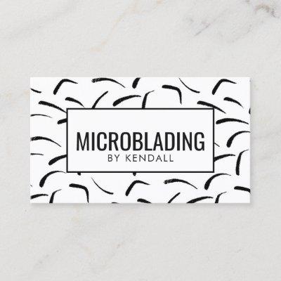 Microblading Eyebrow Symbol Permanent Makeup Card