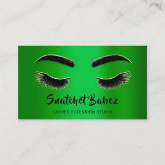 Microblading Makeup Eyelash Studio Green QR Logo
