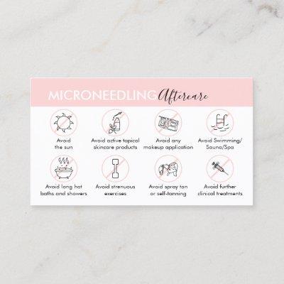 Microneedling Aftercare Post Instruction
