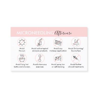 Microneedling Aftercare Post Instruction