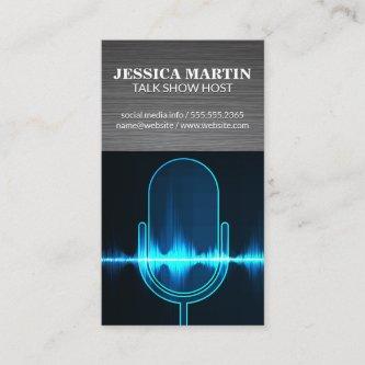 Microphone | Digital Sound Wave | Metallic
