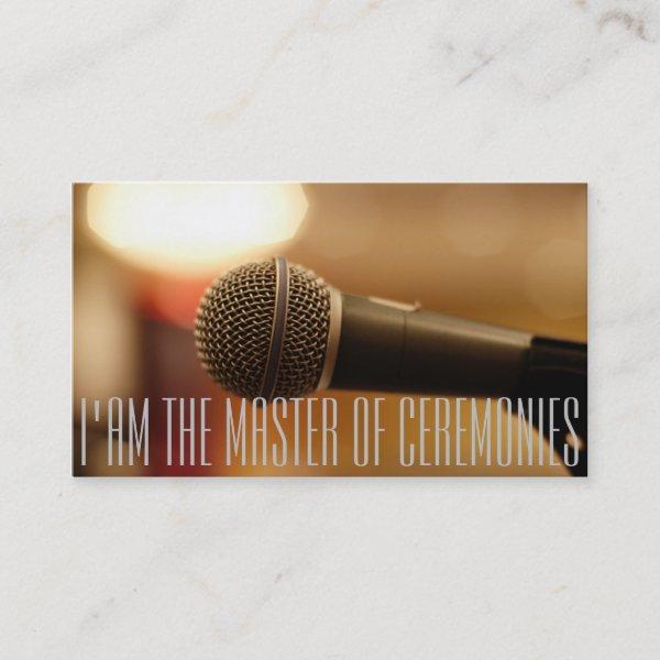 Microphone of MC (Master of Ceremonies)
