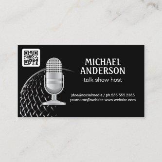 Microphone | Podcast Host | QR Code