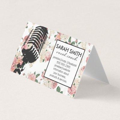 Microphone with Floral Pattern