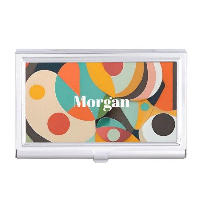 Mid Century Modern Art Monogram or Name, Geometric  Case