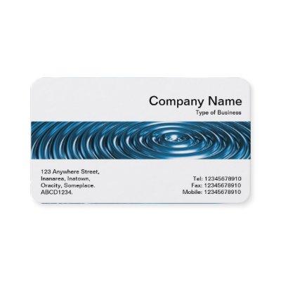 Middle Band - Concentric Rings - Blue Chrome