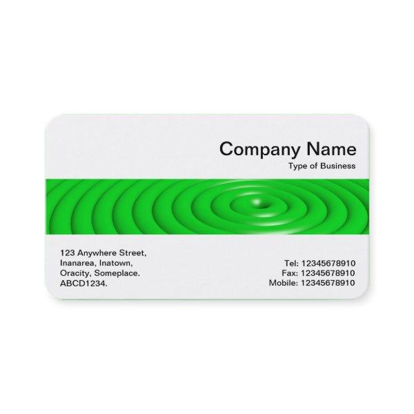 Middle Band - Concentric Rings - Gray Business Car