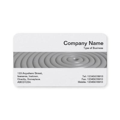 Middle Band - Concentric Rings - Gray
