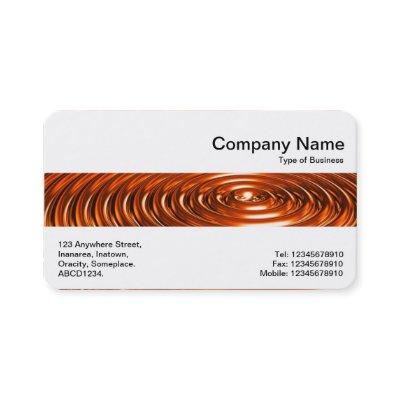 Middle Band - Concentric Rings - Orange Chrome