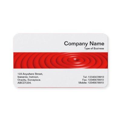 Middle Band - Concentric Rings - Red