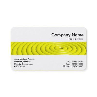 Middle Band - Concentric Rings - Yellow