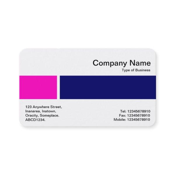 Middle Band - Two Tones 02 - Pink And Deep Navy