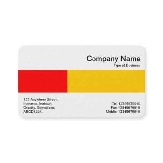 Middle Band - Two Tones - Red and Amber