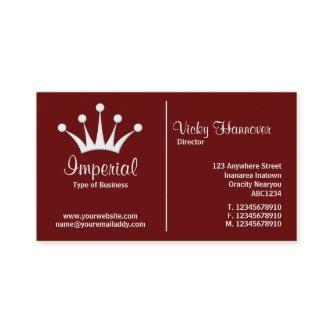Middle Rule (Crown) - Dark Maroon 660000 (Gold)