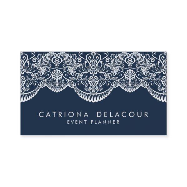 Midnight Blue Moroccan Lace Pattern