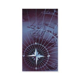 Midnight Nautical Compass Sailing Ships