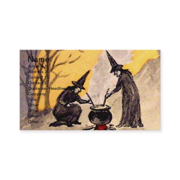 Midnight Witching(Vintage Halloween Card)