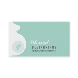 MIDWIFE  pregnant belly baby feet