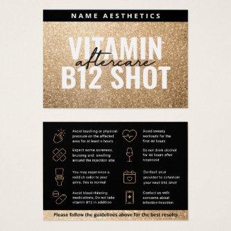 Mighty Glitter Gold Dermal Filler Aftercare Card