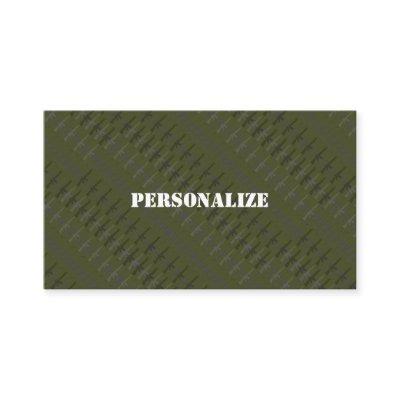 Military Armed Forces Recruiter GI Army Green B/W