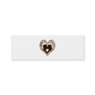 Military Camouflage Heart Couple Silhouette Mini