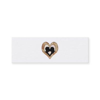Military Camouflage Heart Couple Silhouette Mini