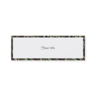 Military Forest Camouflage Background With White Mini