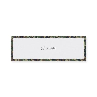 Military Forest Camouflage Background With White Mini