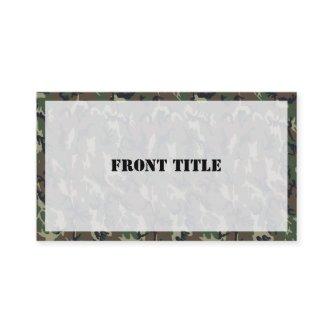 Military Green Camouflage Pattern