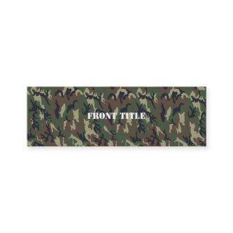 Military Green Camouflage Pattern Mini