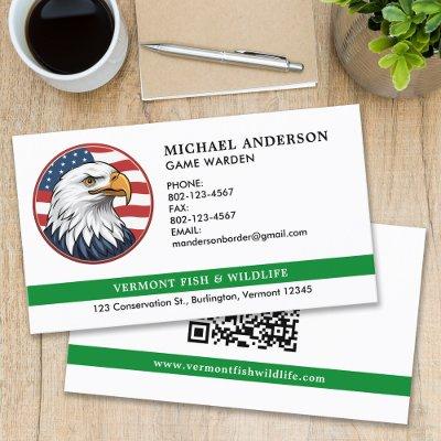 Military Police Border Patrol Custom Logo QR Code