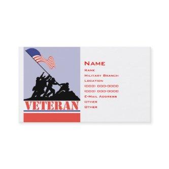 Military Veteran Calling Card