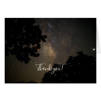 Milky Way Trees Thank You Card