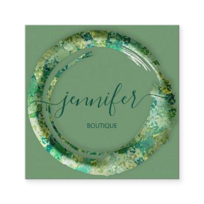Mimetic Camouflage Abstract Fashion Woodland Square