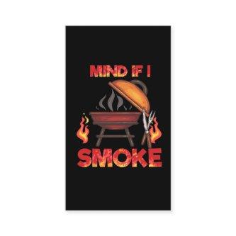 Mind If I Smoke Meat Smoker Funny BBQ Theme