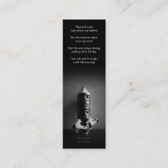 'Mind Labor' poetry bookmark Mini
