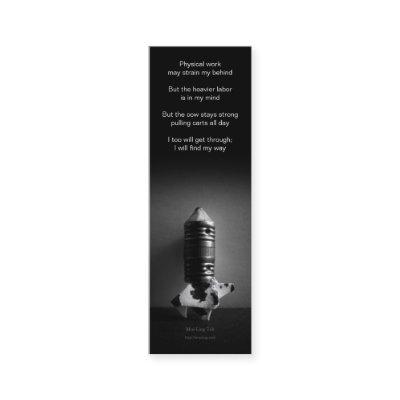 'Mind Labor' poetry bookmark Mini