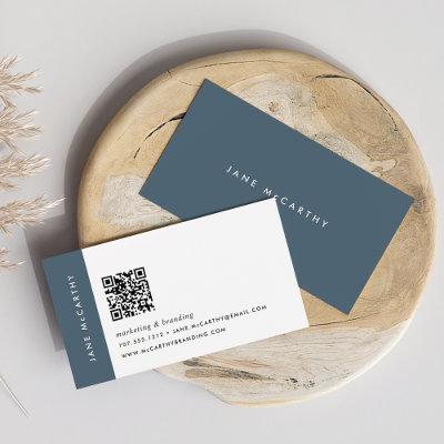 Mineral Blue | Modern Minimalist QR Code