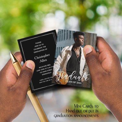 MINI 3.5" X 2.5" Photo 2025 Graduation Invitations