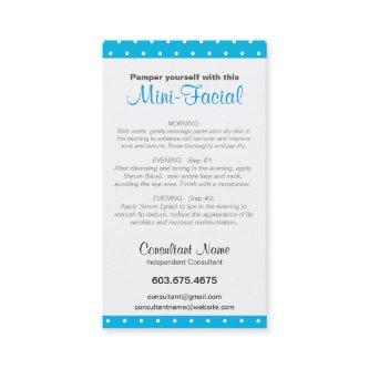 Mini-Facial Instruction Card
