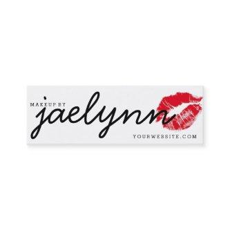 Mini Makeup artist  red xoxo lips