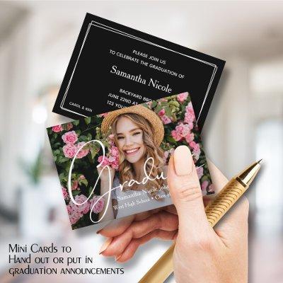 MINI Size 3.5" X 2.5" Photo Graduate Invitations