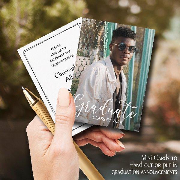 MINI Size Photo 2025 Graduation Invitations