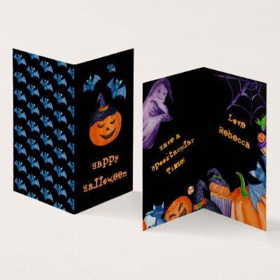 MINI SIZE Spooky Happy Halloween Classroom Card