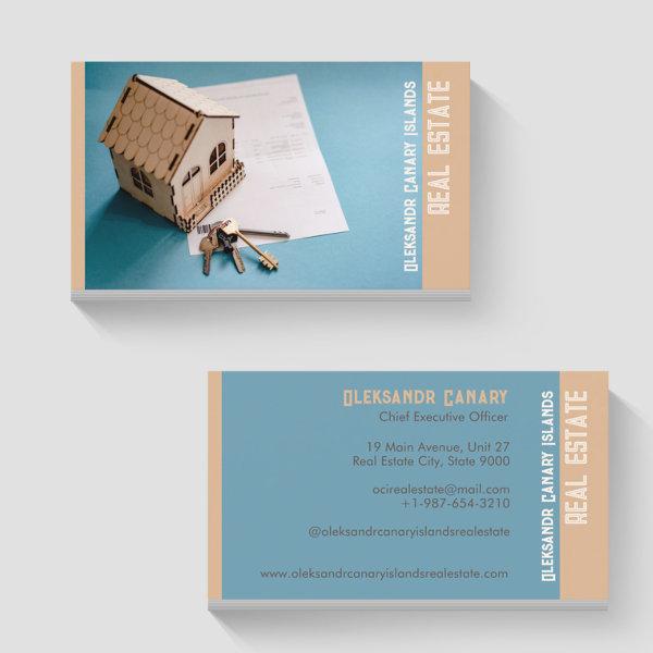 Miniature Home, Keys and Document Real Estate