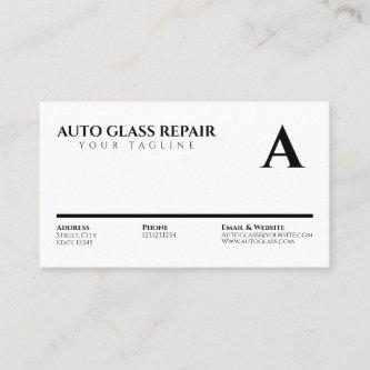 Minimal Black Auto Glass Text