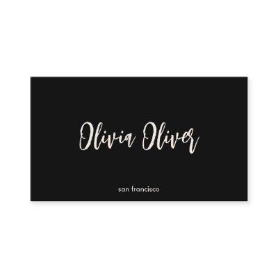 Minimal Black Script Calligraphy Elegant Modern
