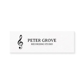 Minimal.  Black treble clef on white background Mini
