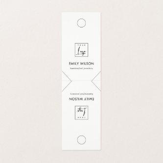 Minimal Chic Black White Hanging Necklace Display