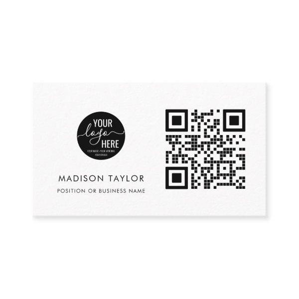 Minimal Custom Company Logo QR Code Basic